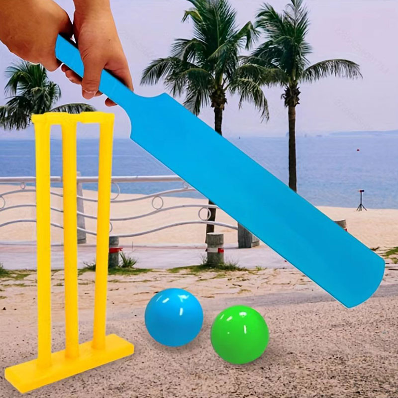 Kids Outdoor Garden Toys - 어린이용 크리켓 세트 4개, 크리켓 배트와