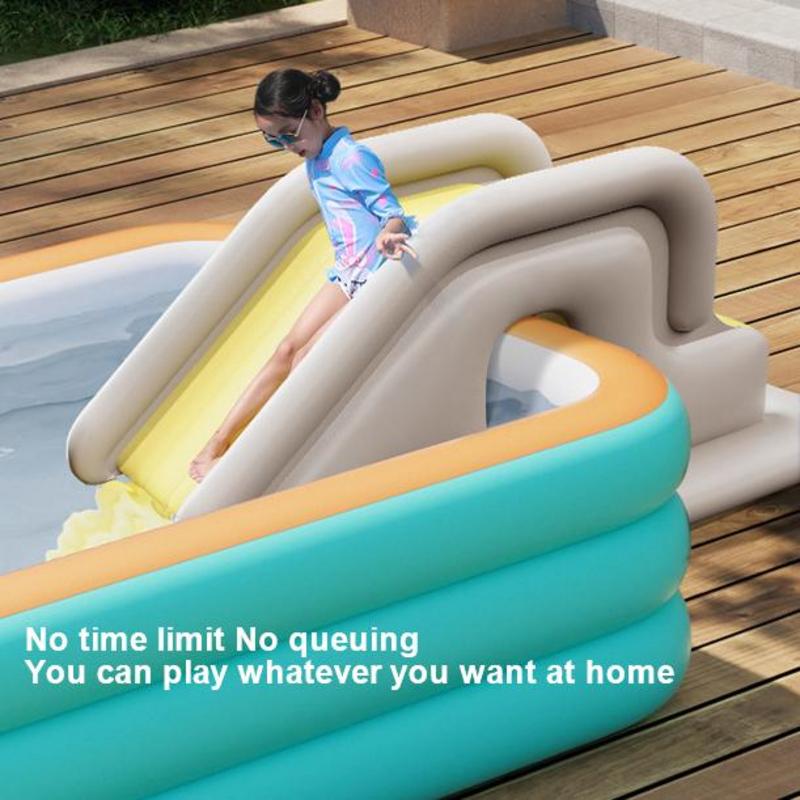 Kids Outdoor Playground - 팽창식 워터 슬라이드 어린이 수영 물놀이