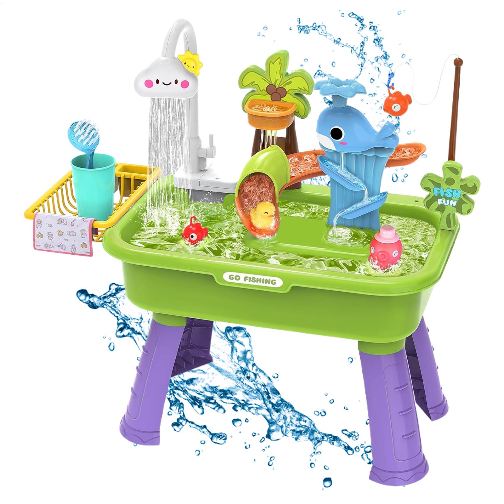 Kids Outdoor Water Toys - 어린이용 전기 물놀이 싱크대(물이 흐르는 기능