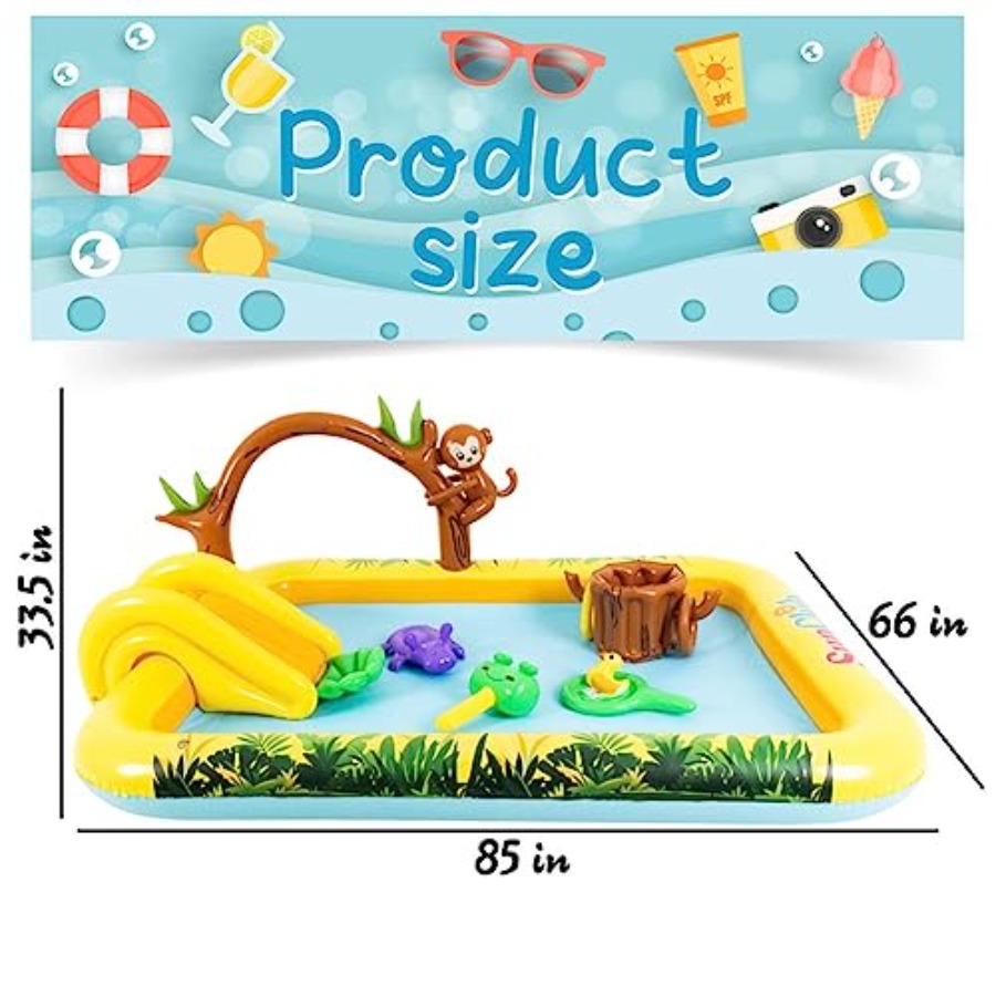 야외용 풍선 정글 동물 놀이 센터 (뒷마당 정원용):  - Kids Outdoor Garden Toys 리뷰 및 가격