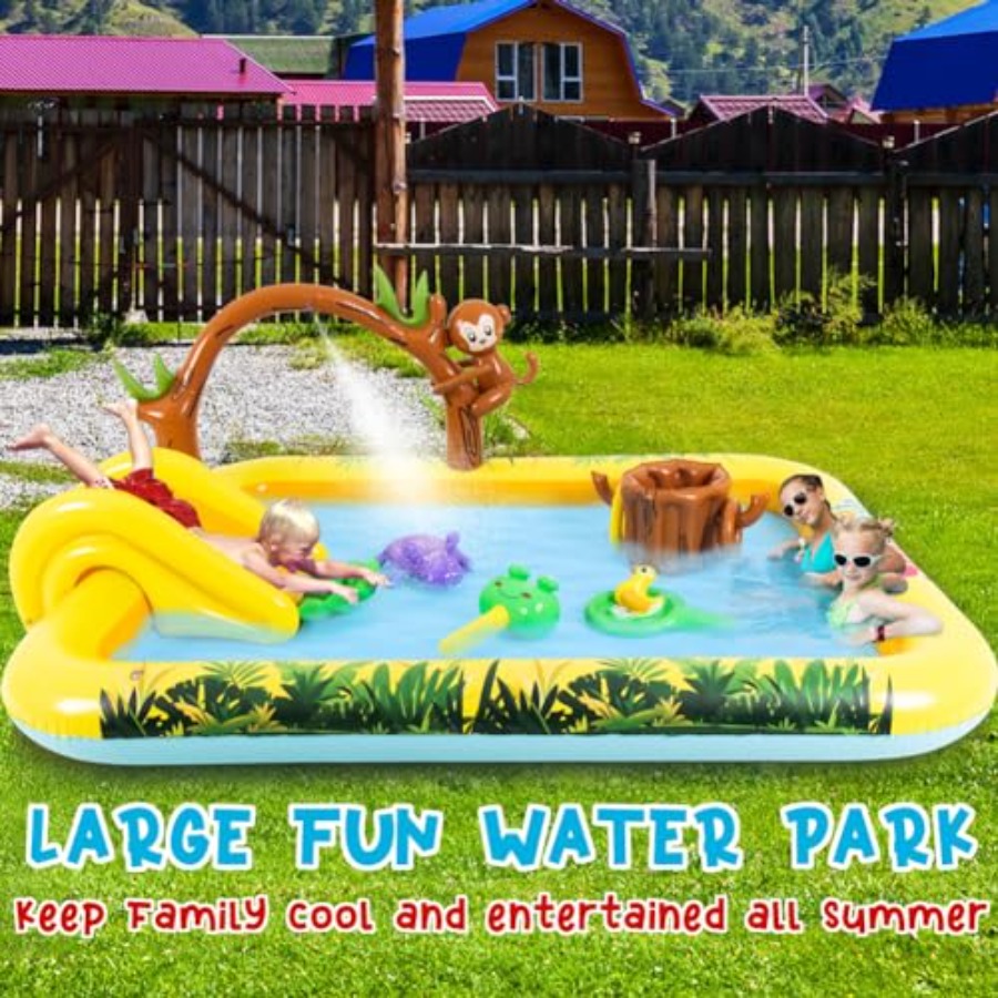 야외용 풍선 정글 동물 놀이 센터 (뒷마당 정원용):  - Kids Outdoor Garden Toys 리뷰 및 가격