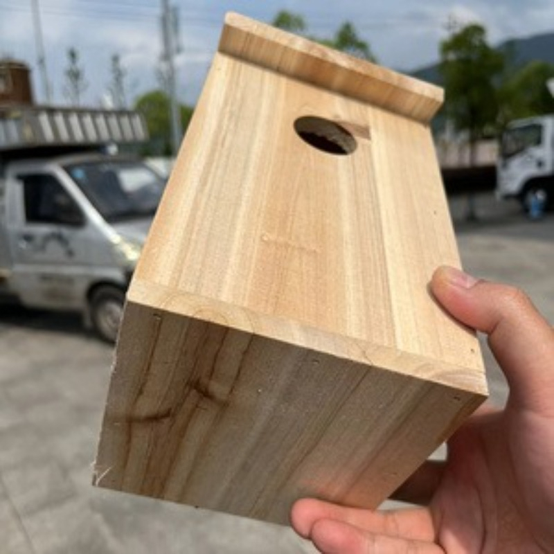 야외 나무 새집, 천연 나무 새 번식 상자, 정원 장식 - Kids Outdoor Garden Toys 리뷰 및 가격