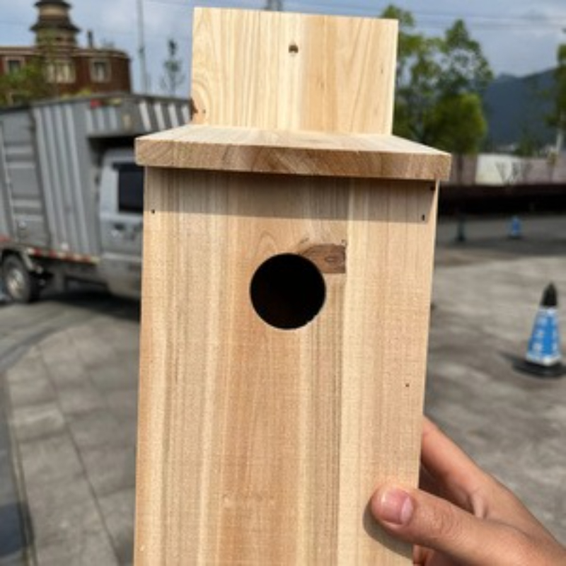 야외 나무 새집, 천연 나무 새 번식 상자, 정원 장식 - Kids Outdoor Garden Toys 리뷰 및 가격