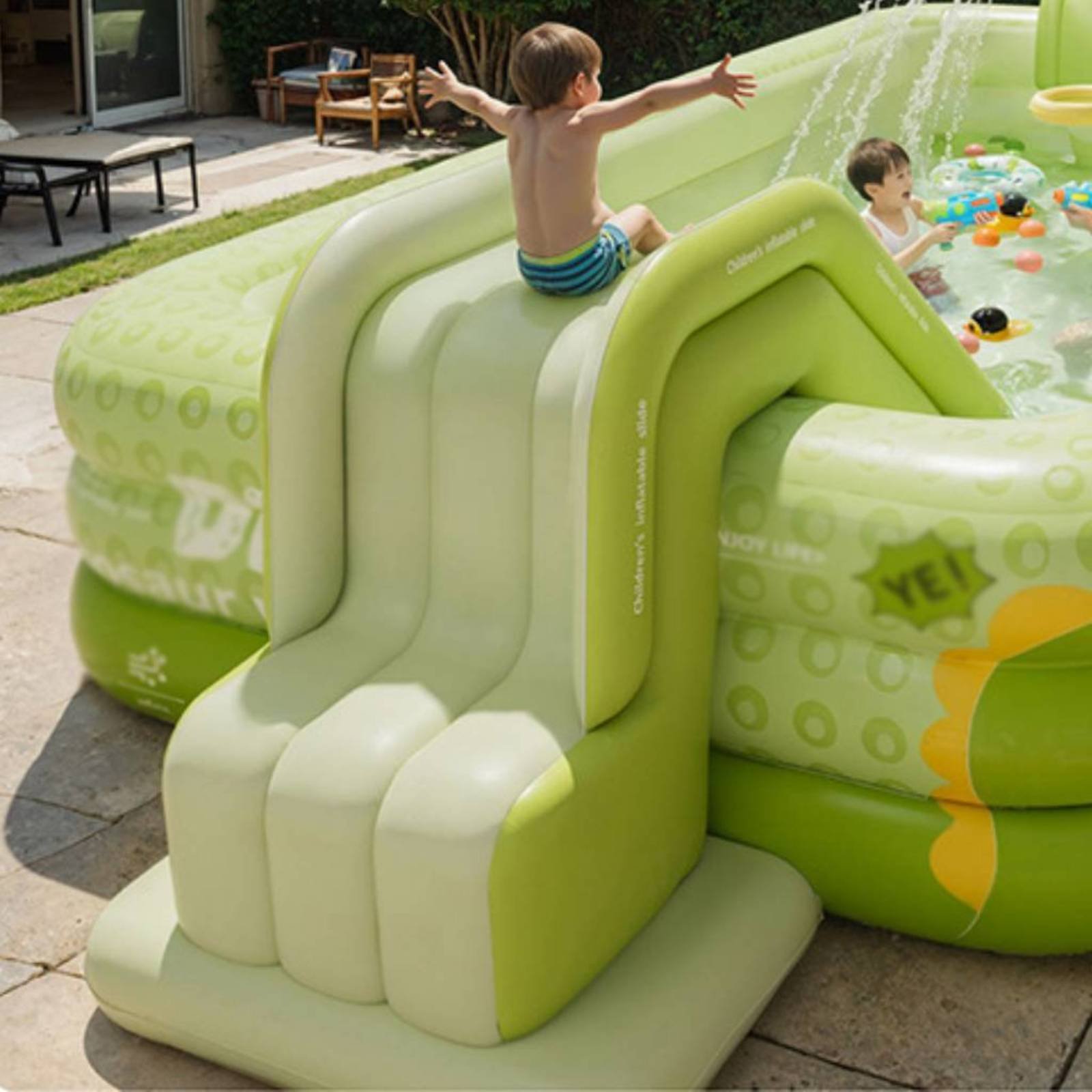 접이식 풍선 워터파크 어린이용 슬라이드 풀 대형 야외  - Kids Outdoor Water Toys 리뷰 및 가격