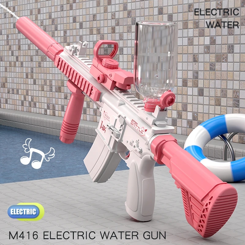 성인용 M416 전동 물총, 강력한 분사, 자동 물 분 - Kids Outdoor Water Toys 리뷰 및 가격