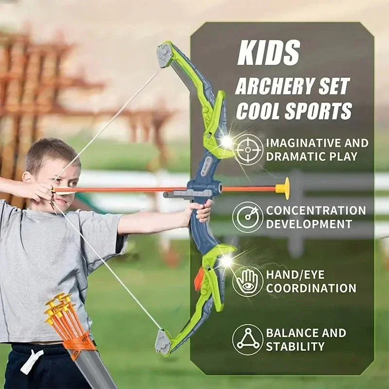 어린이 야외 사격 장난감 활과 화살 라이트업 양궁 세트 - Kids Outdoor Archery Set 리뷰 및 가격